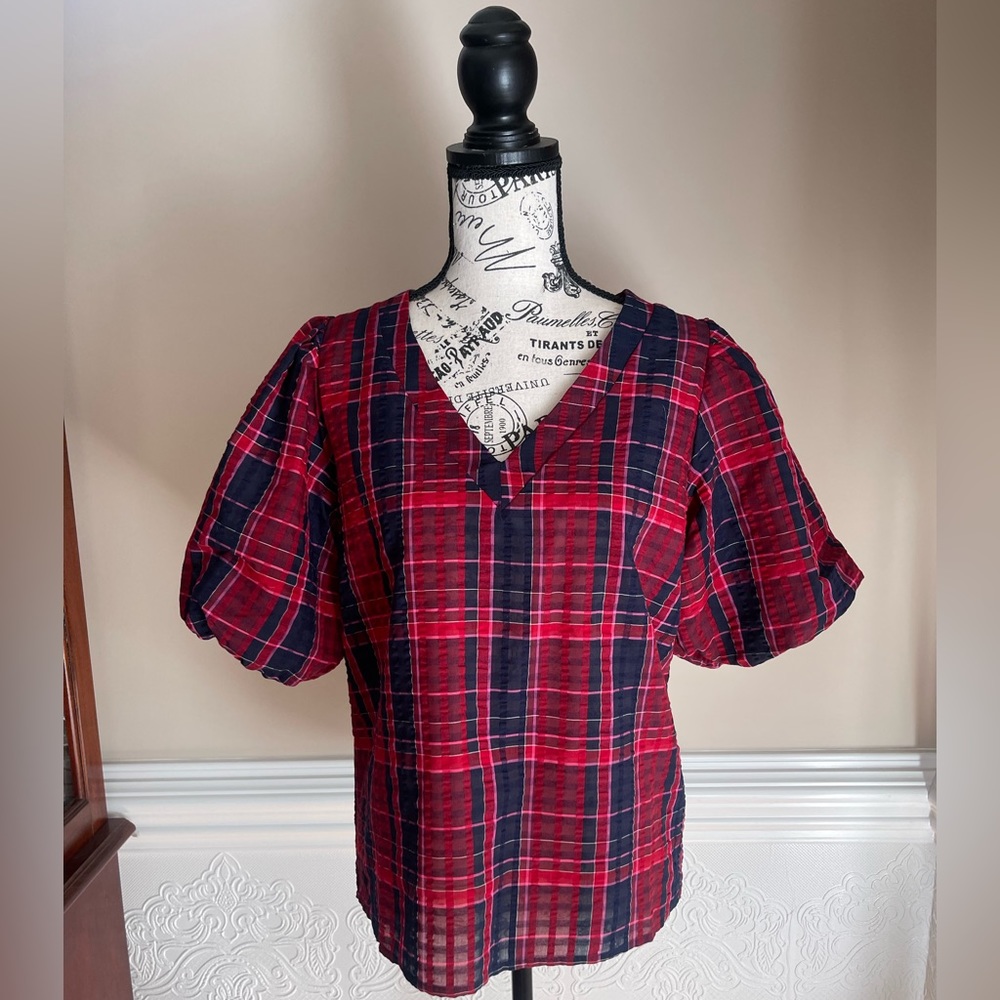 Loft Puffy Sleeve Top NWT